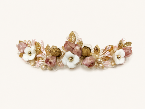 TOCADO KENT-GOLD-ESPERANZA BERTRAN-NOVIA